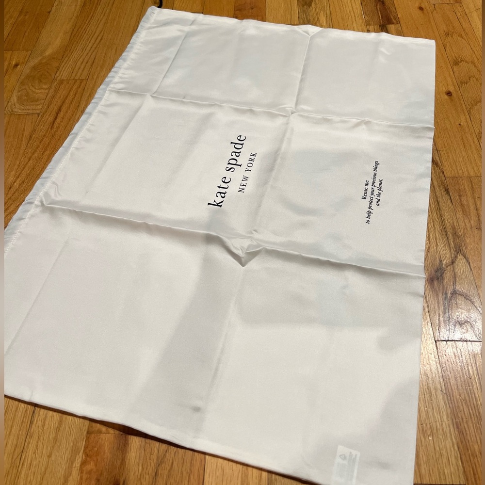 Kate Spade 2X Large  Cream Dust Bag New